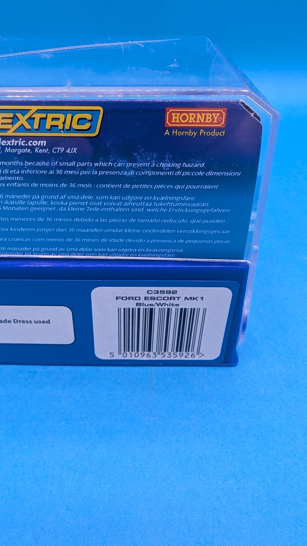 Thumbnail: Scalextric C3592 Ford Escort MK1 Blue/White