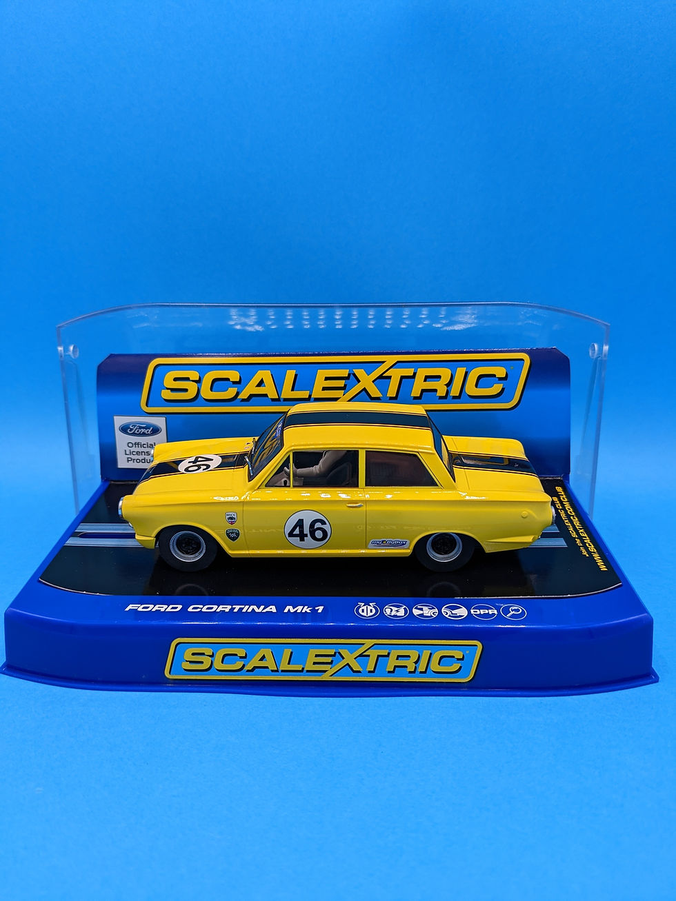 Scalextric C3502 Ford Cortina MK1 Dan Cox 2012 HSCC ByBox HTCC Champion