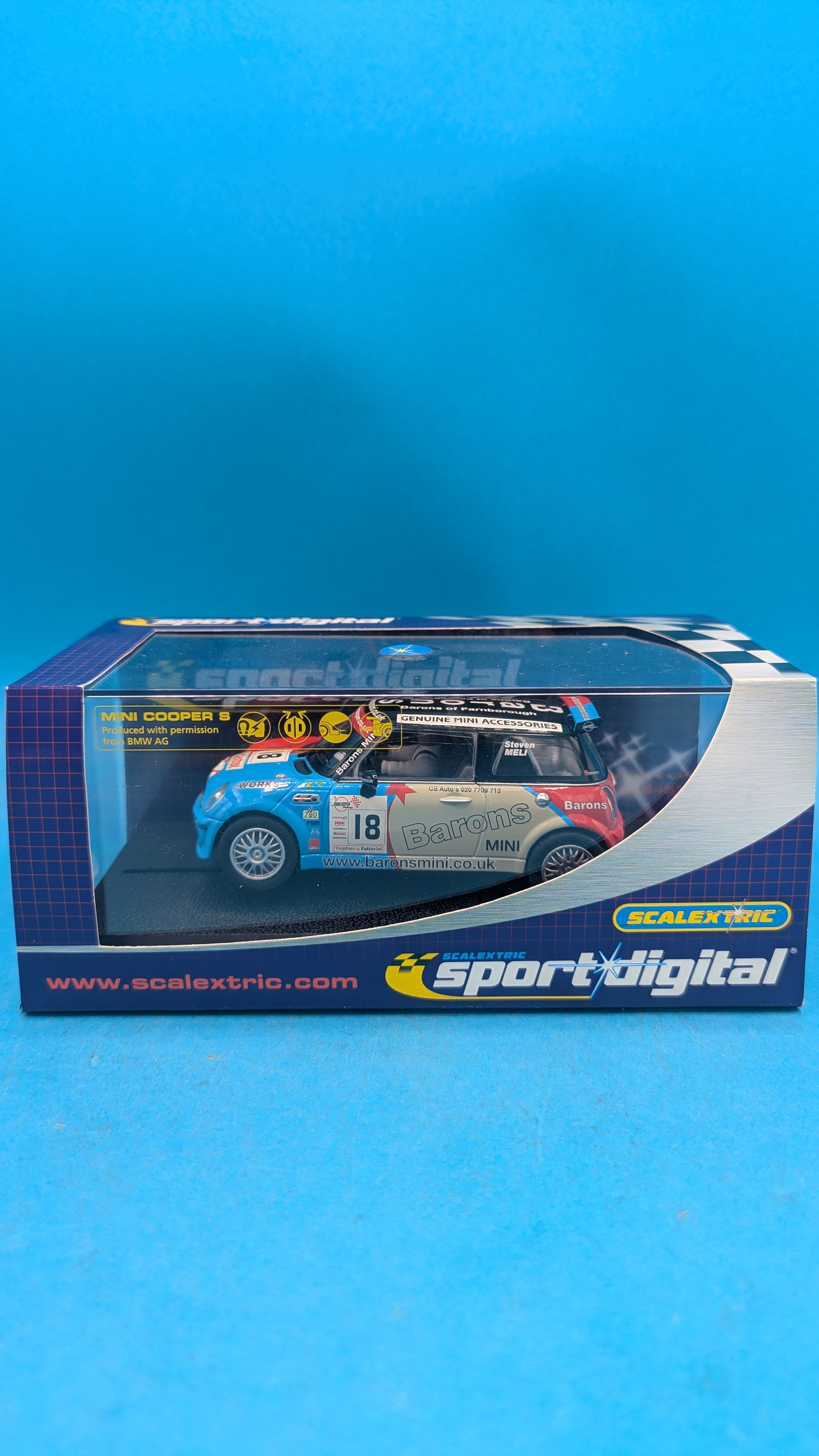 Scalextric C2733D Mini Cooper S Barons No.18