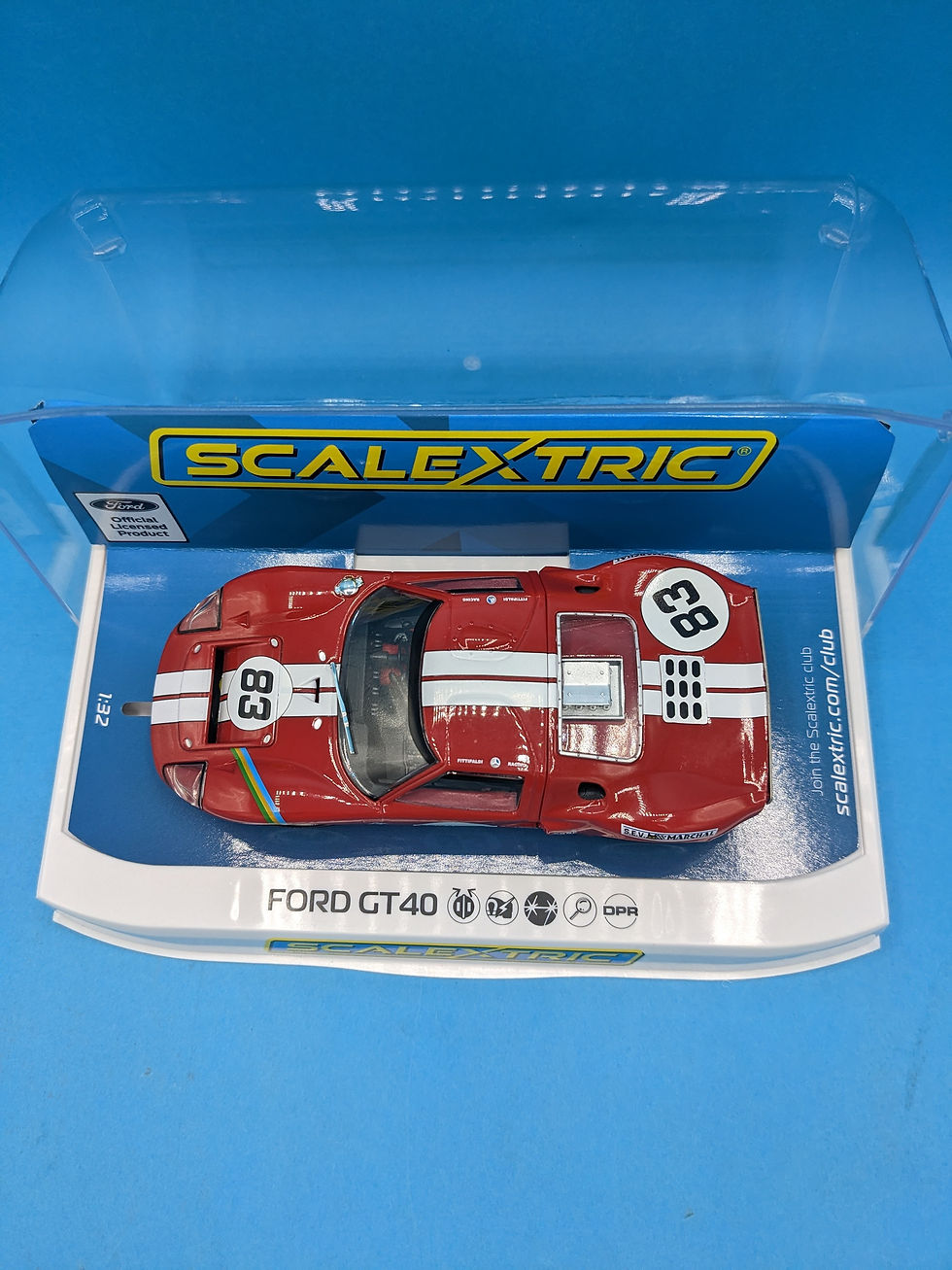Thumbnail: Scalextric C4152 Ford GT 40 Red No.83