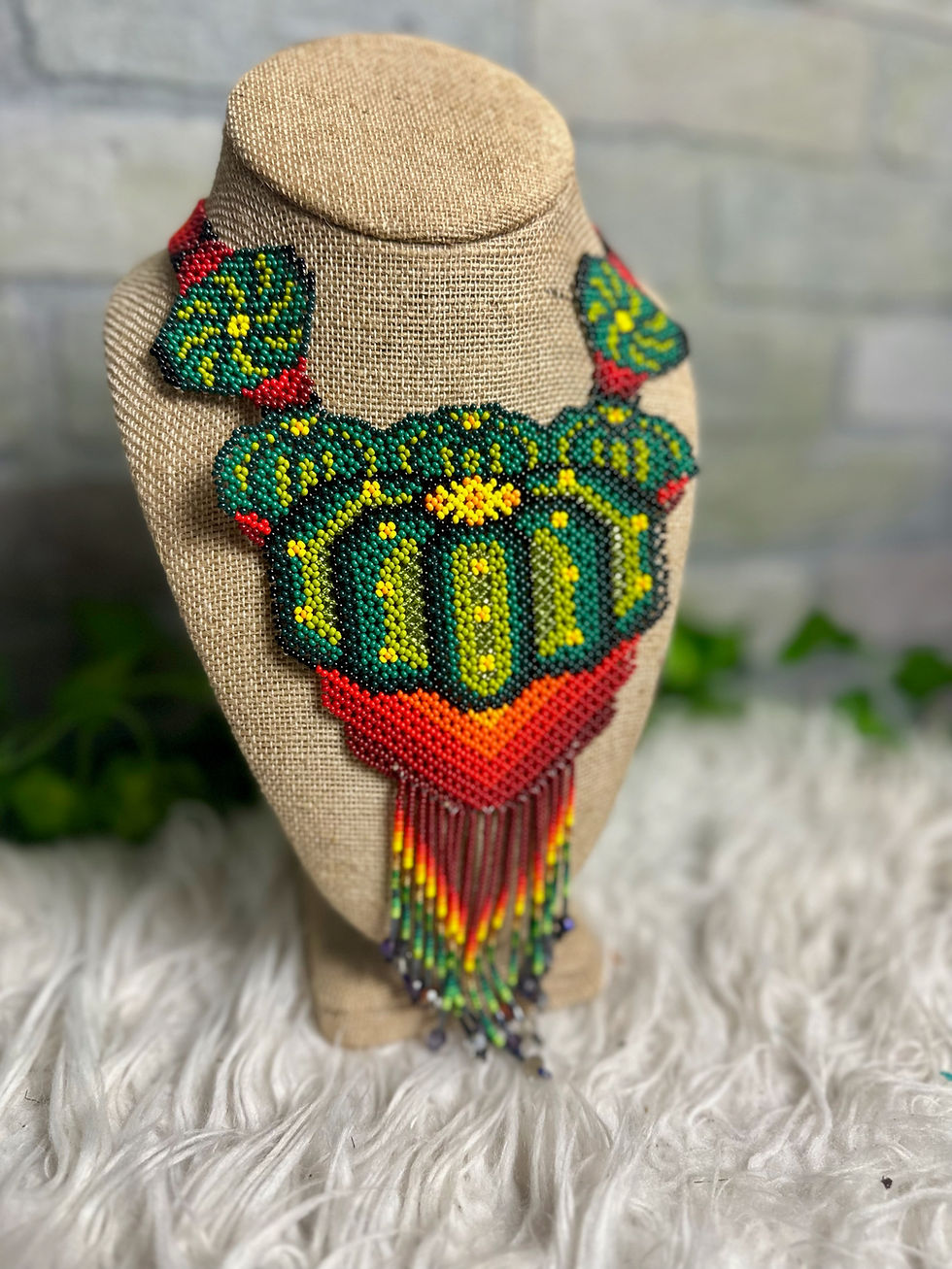 Huichol Peyote Beaded Necklace