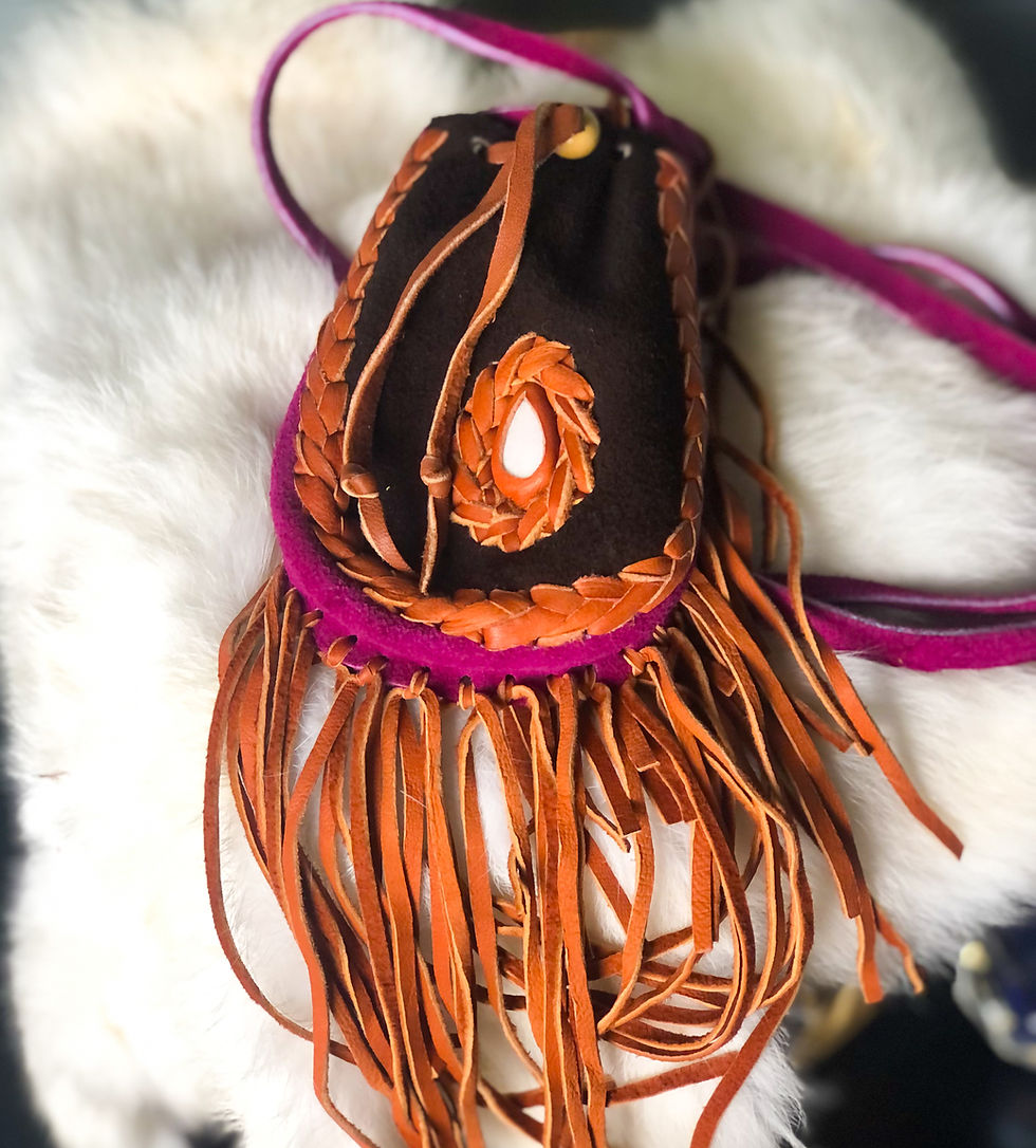 Thumbnail: Leather Medicine Bag SM