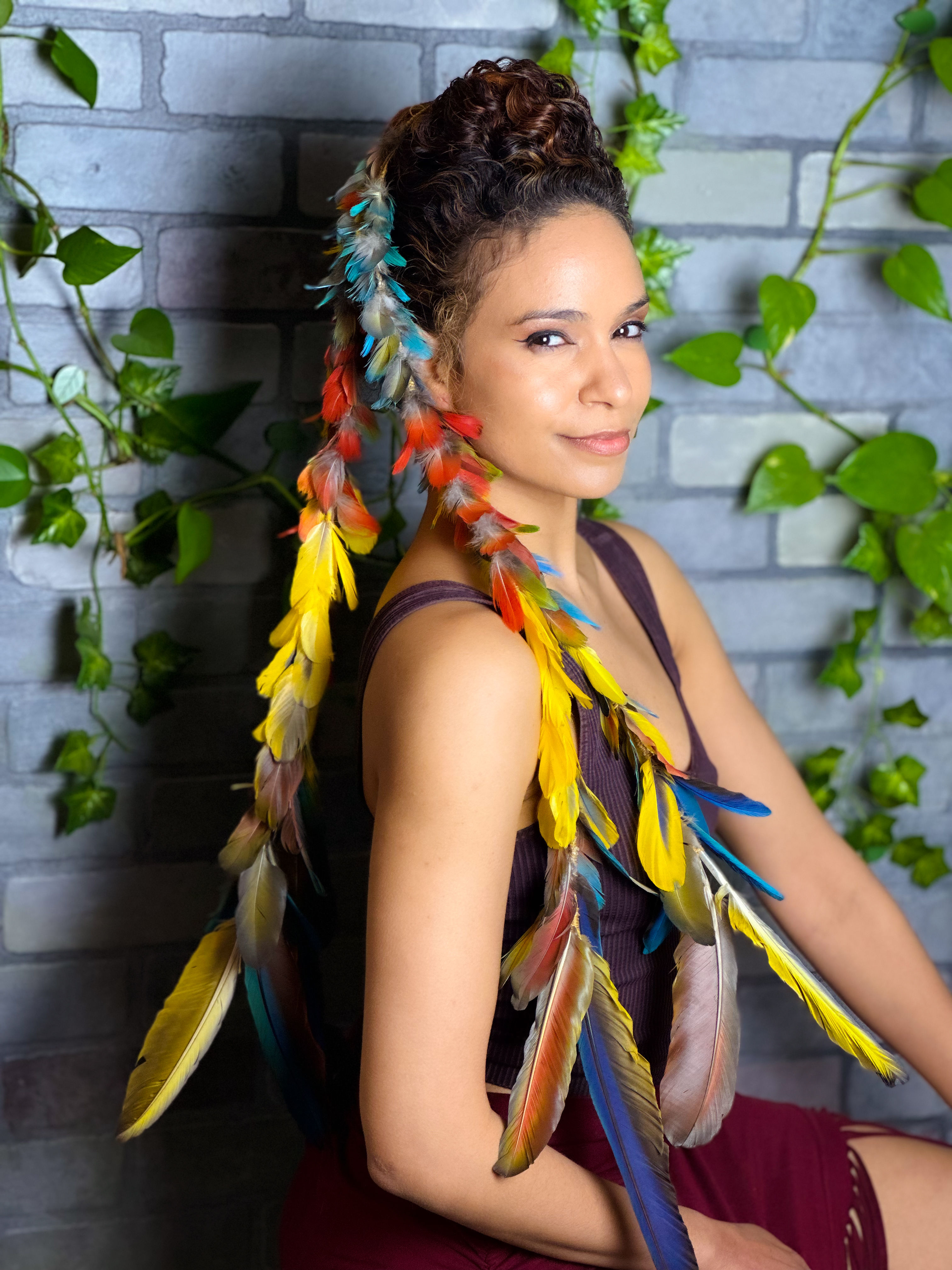 Macaw Feather Strand Hairfall