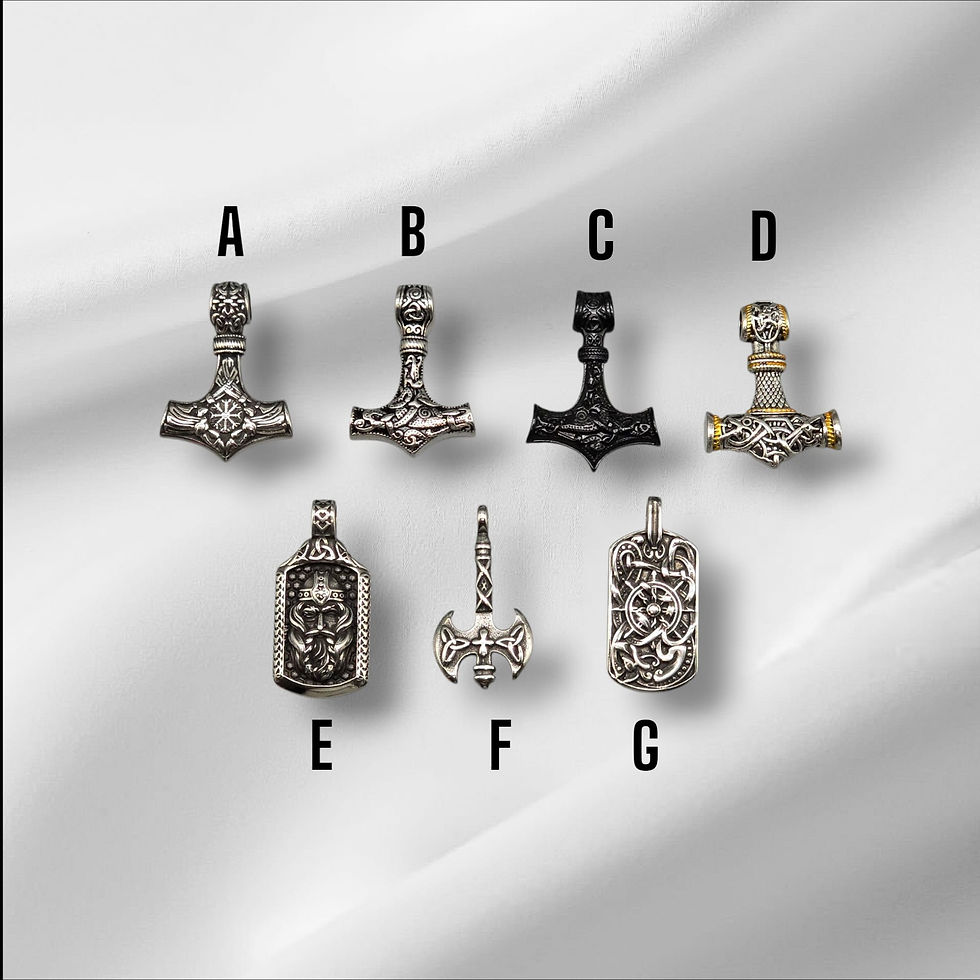 Set Odin & Thor: 7 Anhänger zur Auswahl