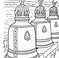 Thailand temple bells free colouring page download for children