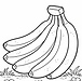 Bananas free colouring page download for children