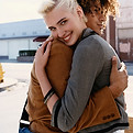 Happy Hugging Couple