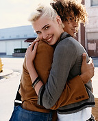 Happy Hugging Couple