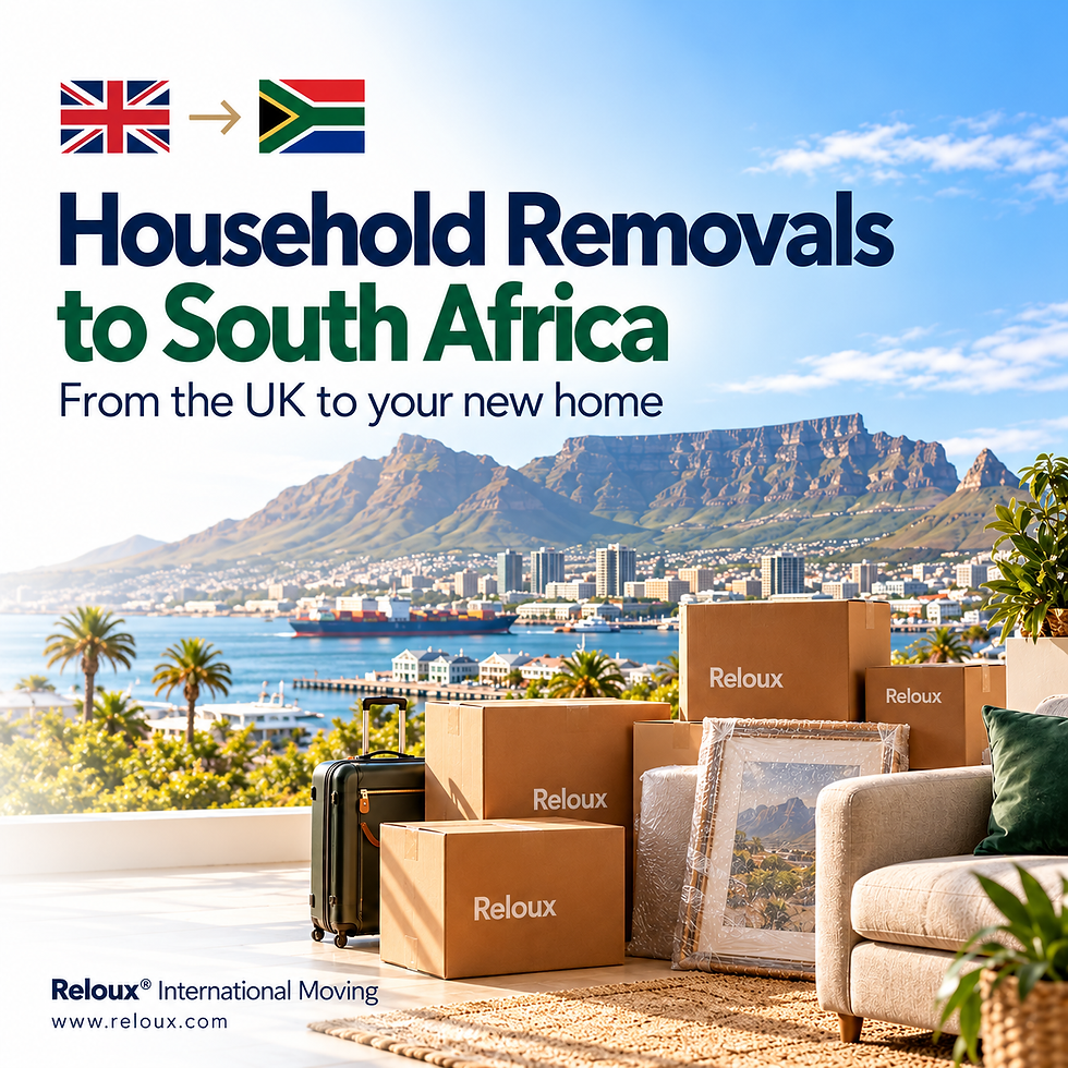 Household Removals to South Africa from the UK: What to Ship and How to Prepare