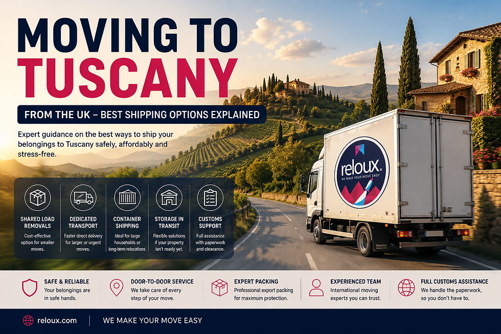 Dedicated Truck Removals to Tuscany