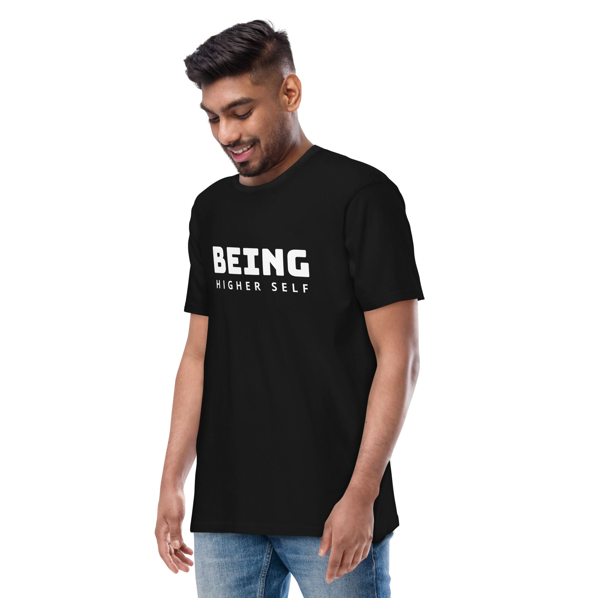 Men’s Being Higher Self premium heavyweight tee