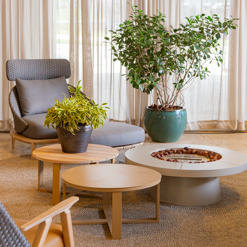 new toronto mesa de centro teka | green house móveis outdoor