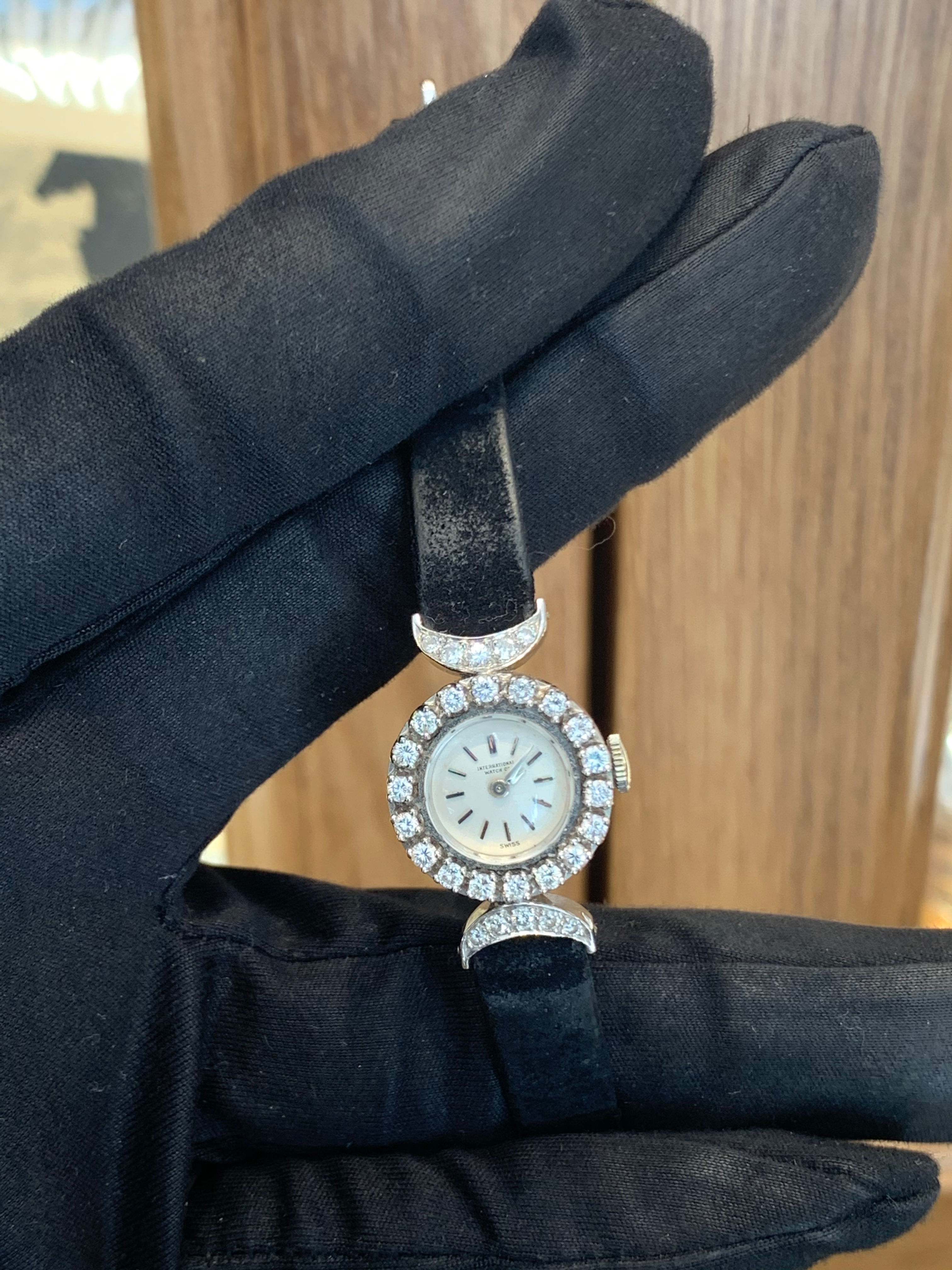 Ladies Vintage "IWC" Diamond Watch