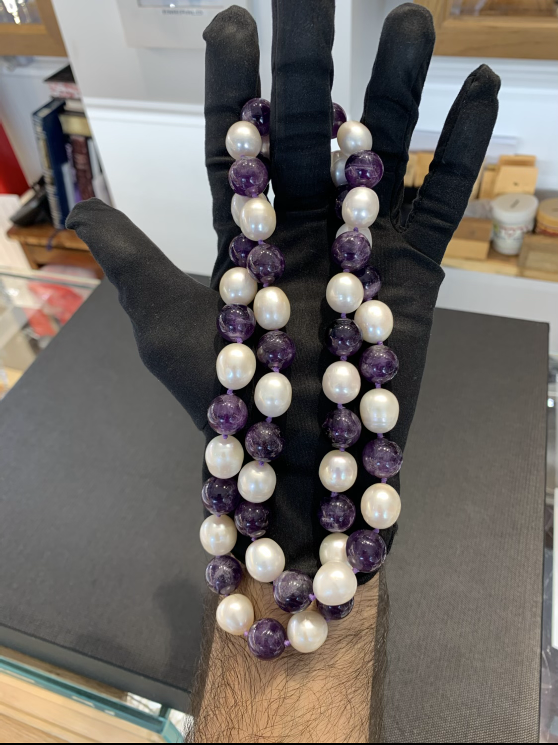 Pearl And Amethyst Necklace