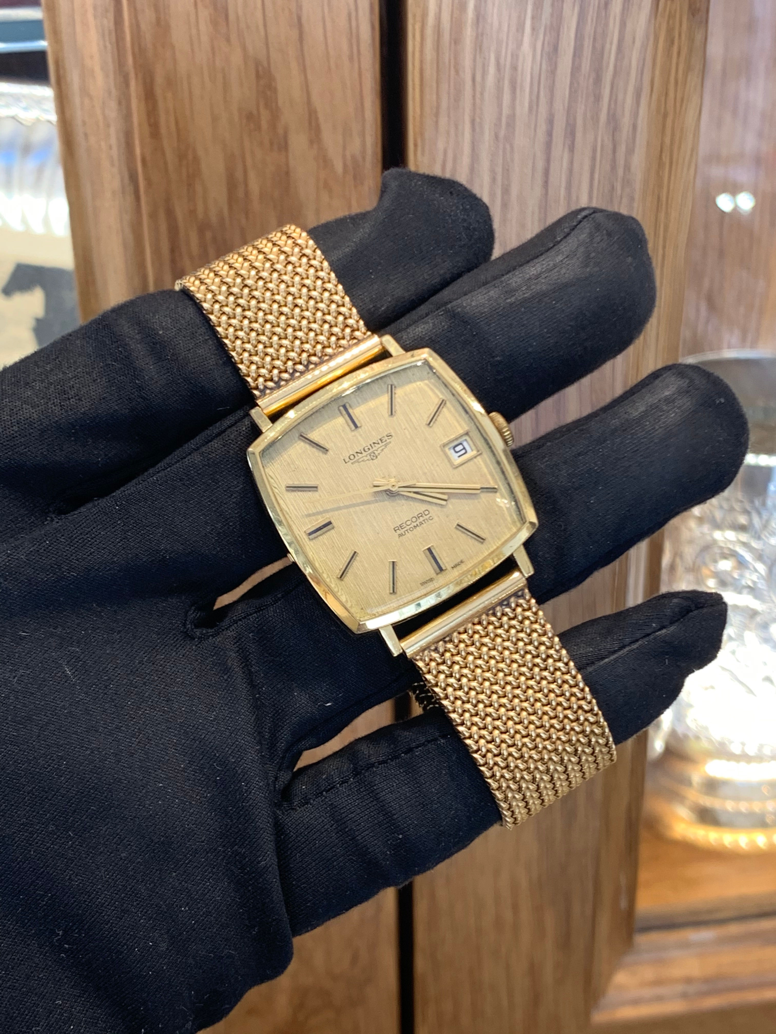 Rare Longines "Record" Gold Watch