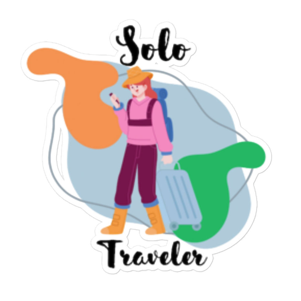 Solo Traveler Sticker