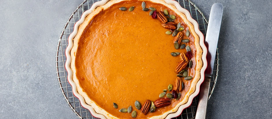 Pumpkin & Pecan Tart