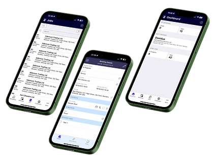 Examples of the JobTek job management app