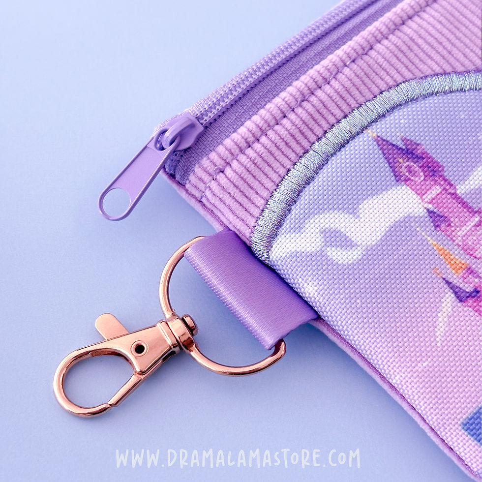 Thumbnail: Sleeping Beauty Castle Embroidered Coin Purse