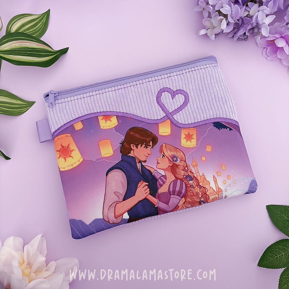 Thumbnail: Rapunzel & Flynn Dancing Embroidered Accessory Pouch