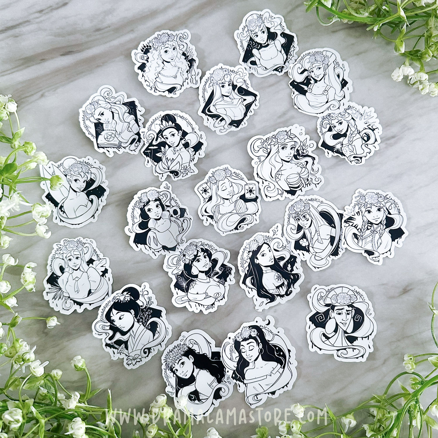 Ink Princess Vinyl Stickers