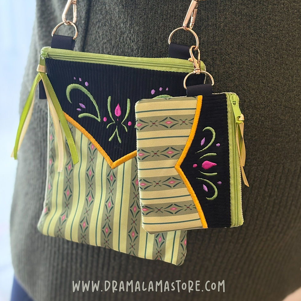 Thumbnail: Small Zipper Coin Purse - Anna Coronation Dress Edition