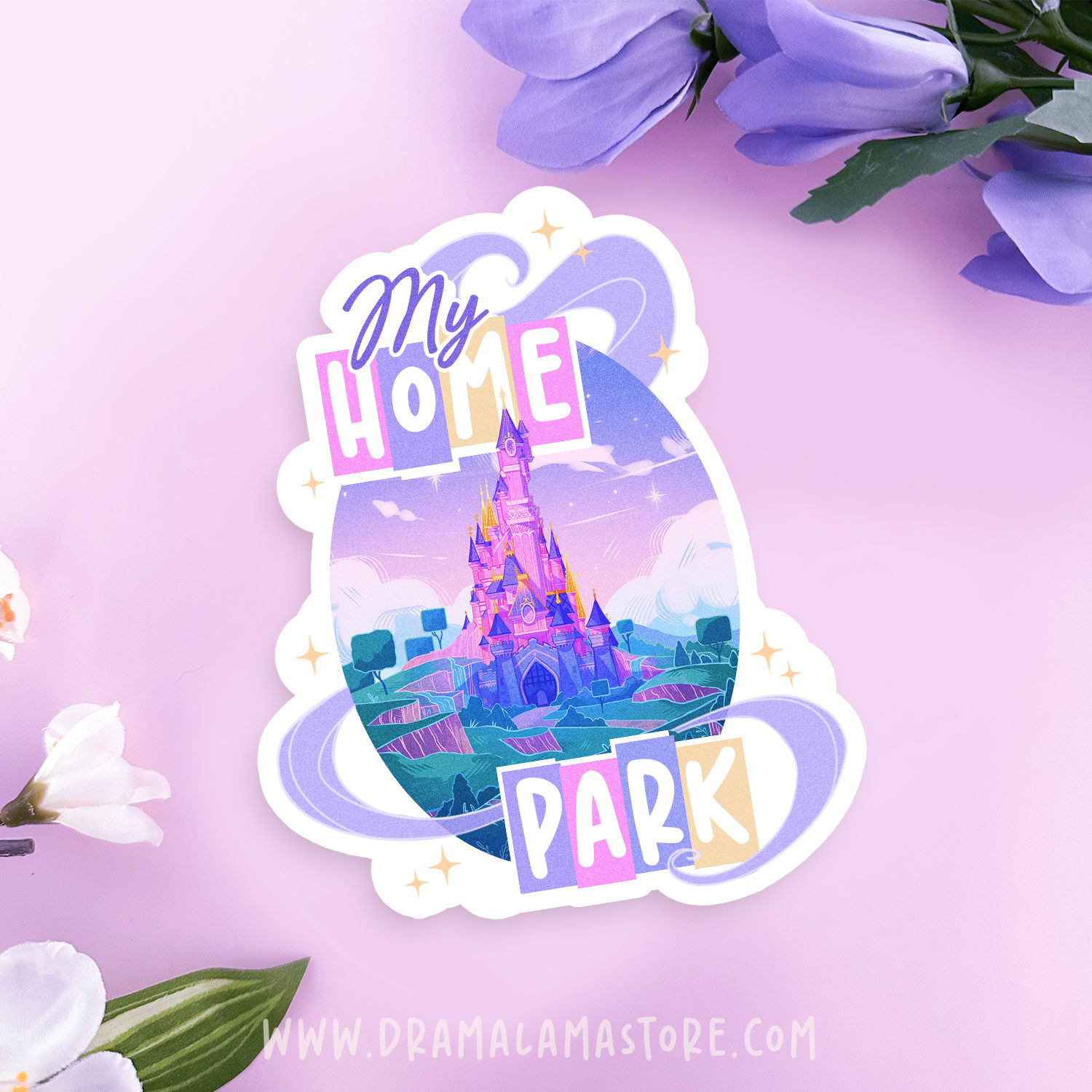 My Home Park Sleeping Beauty Castle Vinyl Sticker
