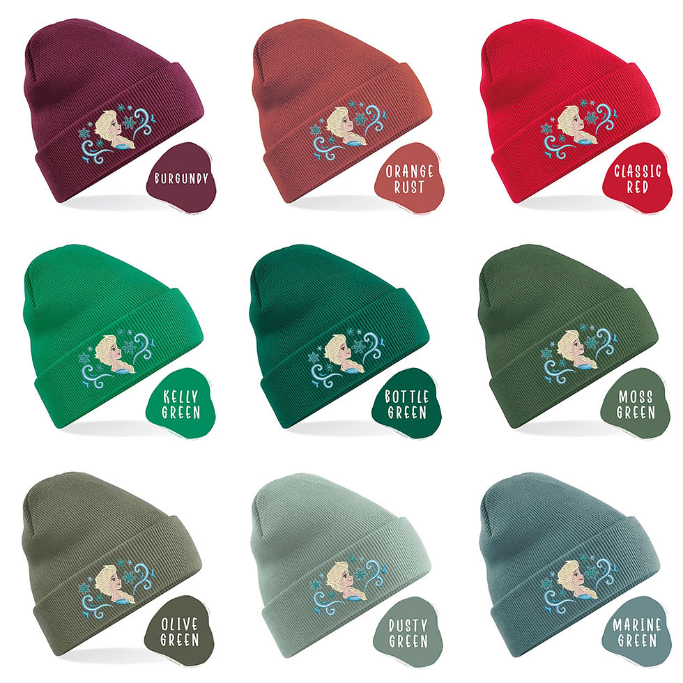 Thumbnail: Elsa Embroidered Beanie