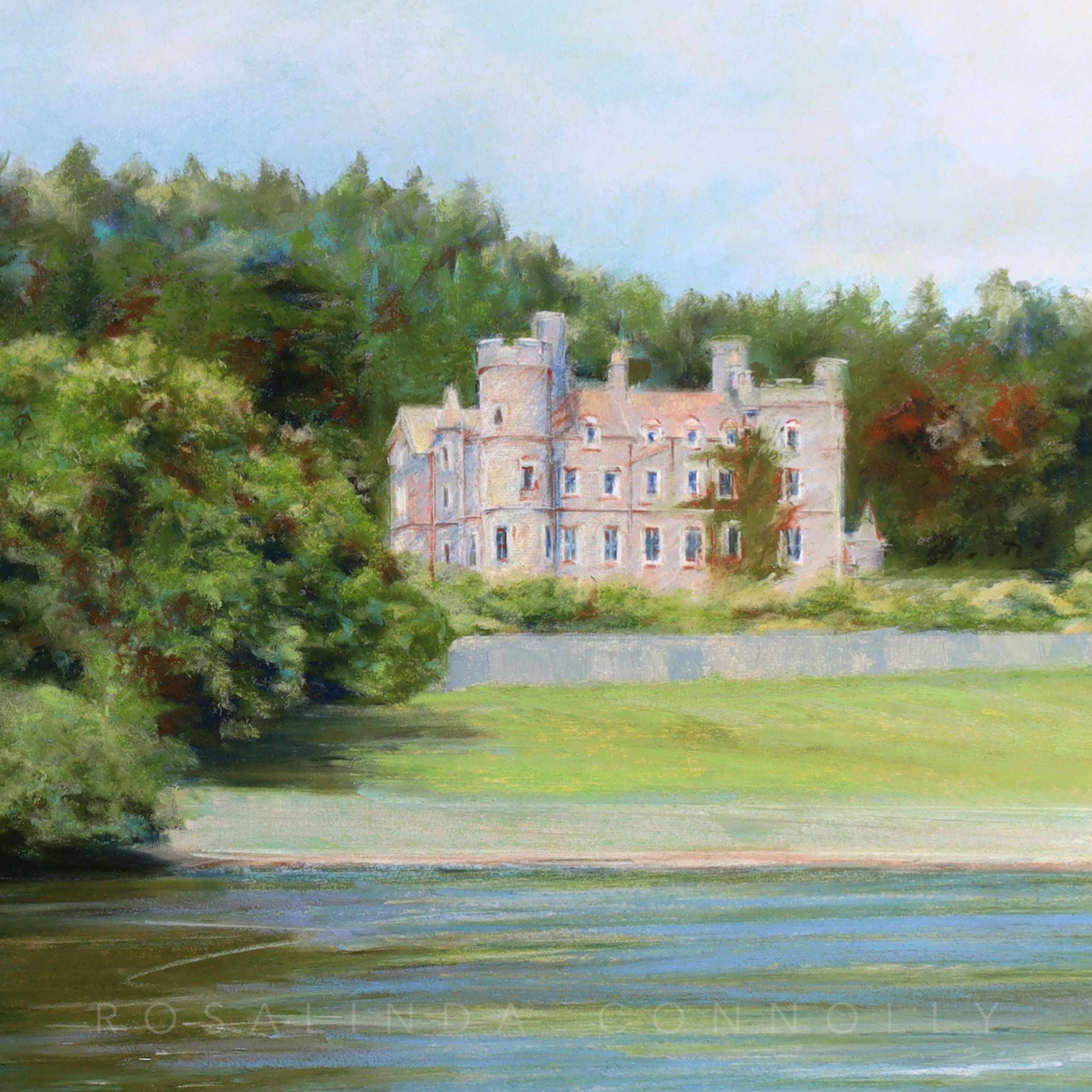 Castlewellan Castle in Castlewellan Forest Park Irish Print | Rosalinda Connolly
