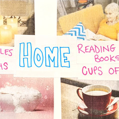 Example of "Home to me" collage - Session 3a, 2021