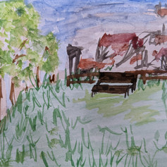Example of "Wish you were here" painting - Session 3b, 2021