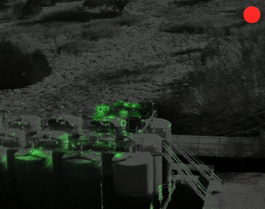 Another perspective of the tank battery leak