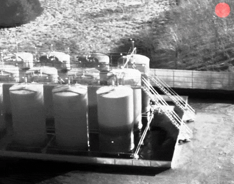 Gas detection mode leaks at a tank battery.