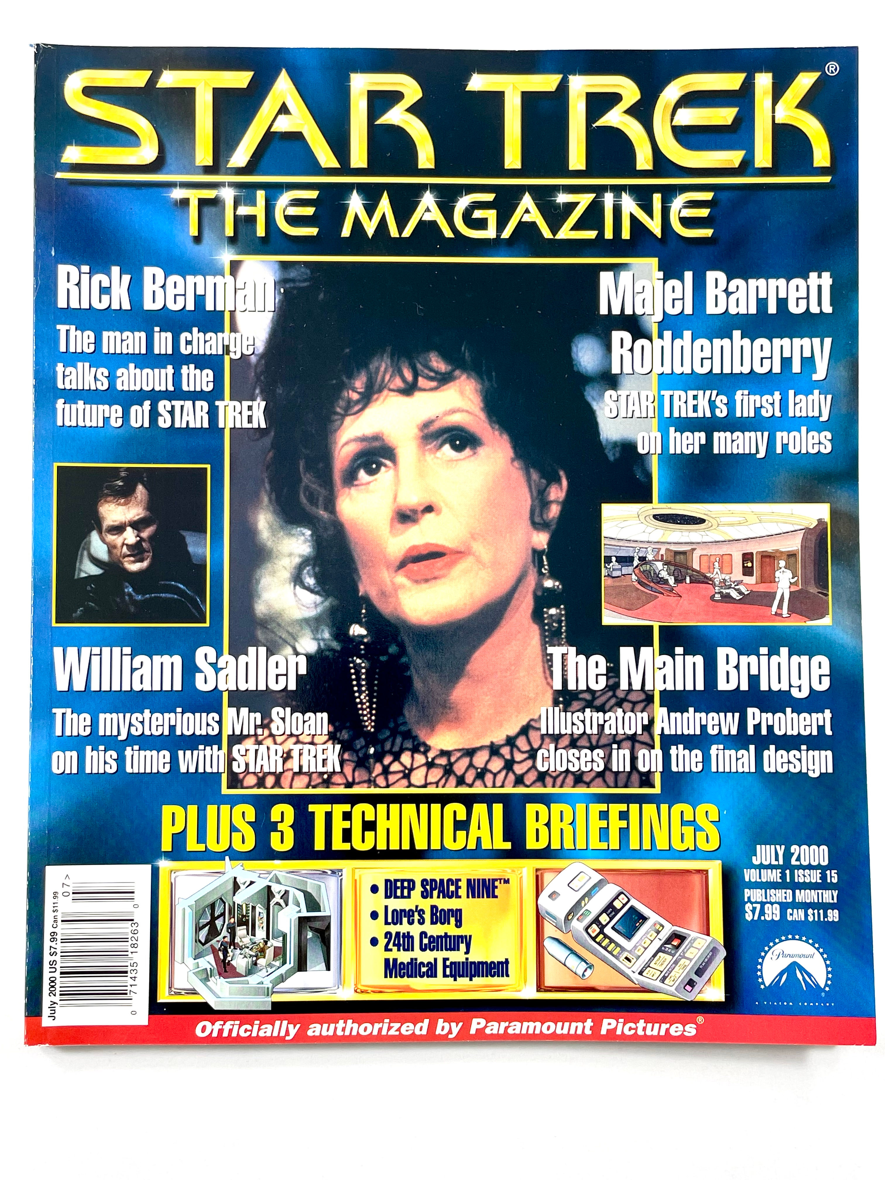 Star Trek The Magazine July 2000 Volume 1 Issue 15 Majel Barrett Roddenberry