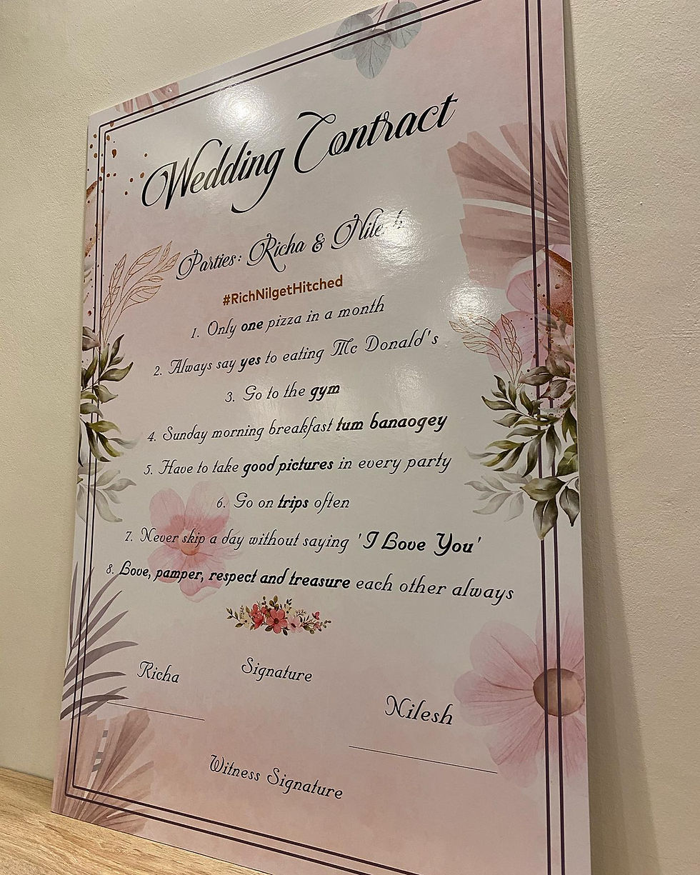Thumbnail: Wedding Contracts