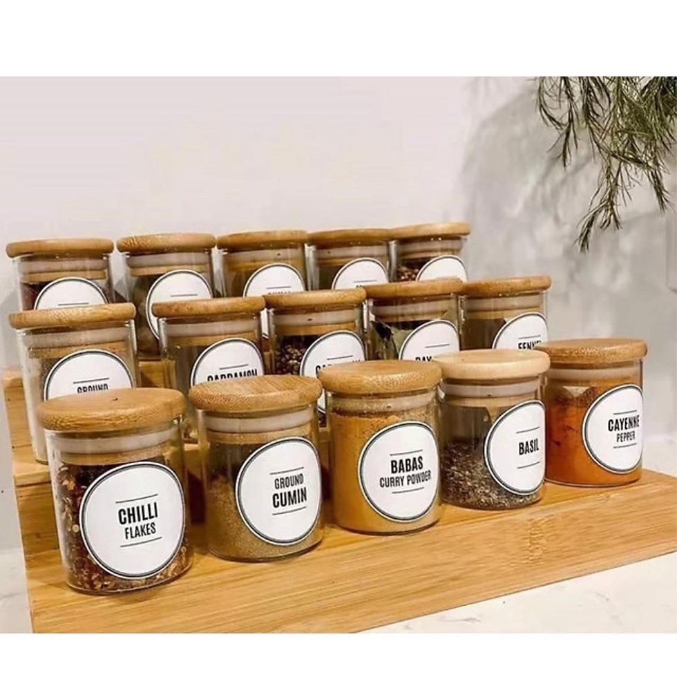 Thumbnail: Spice Jar Labelling Stickers - 50 pcs