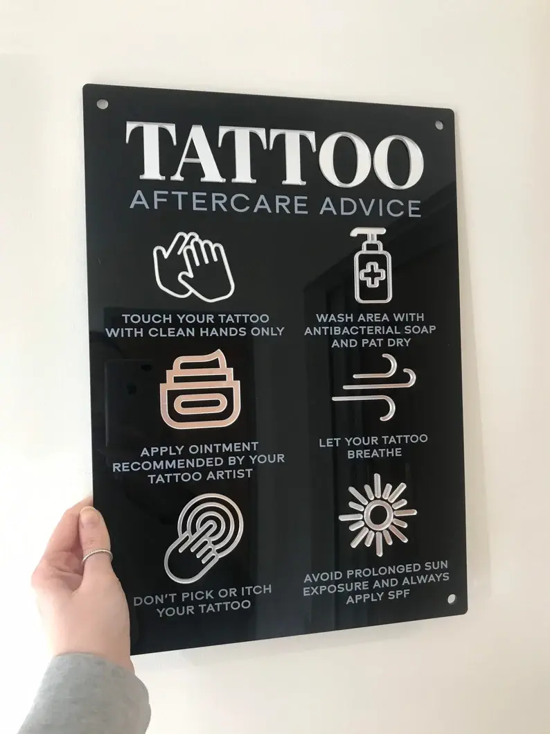 Thumbnail: Personalized Tattoo Aftercare Board