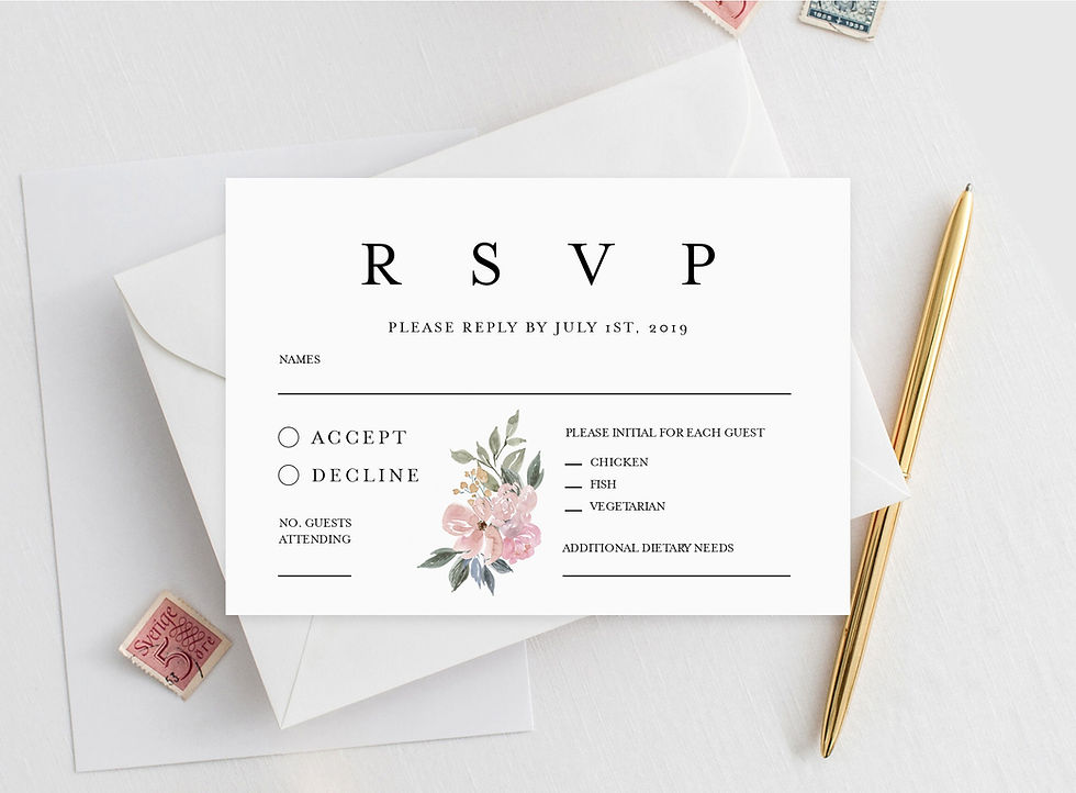 Thumbnail: Reception / RSVP Card