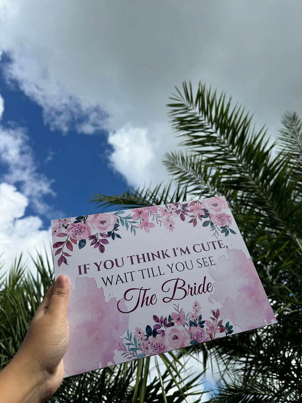 Thumbnail: Bridesmaid Holding Board