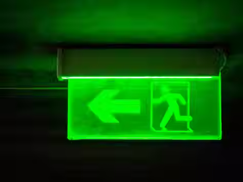 fire exit signage