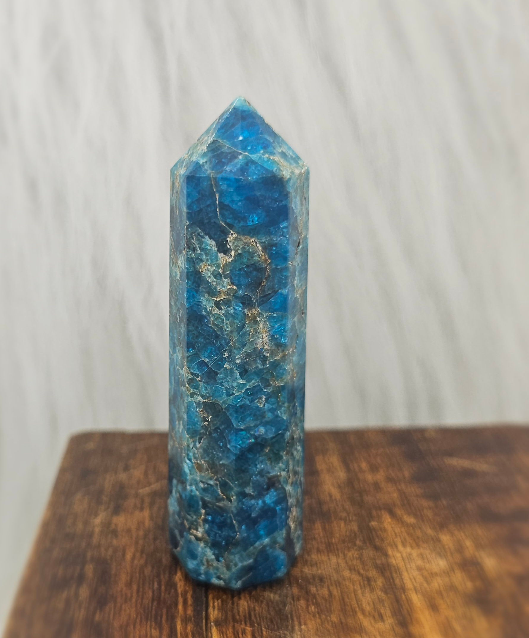 Blue Apatite Point