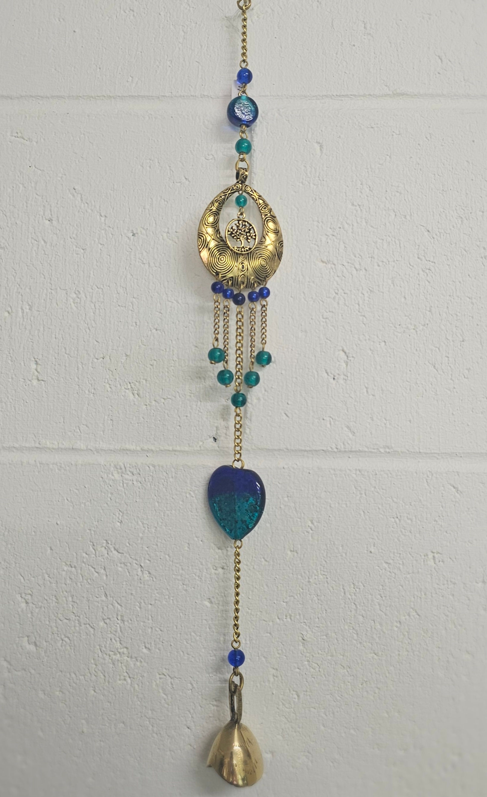 Brass & Glass Hanging Bell