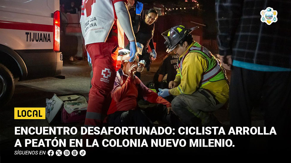 Encuentro desafortunado: ciclista arrolla a peatón en la colonia Nuevo Milenio