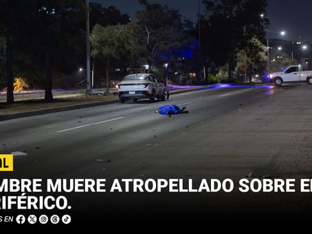 Hombre muere atropellado sobre el Periférico