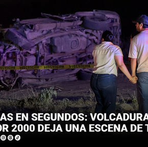 Tres vidas en segundos: volcadura en el Corredor 2000 deja una escena de tragedia