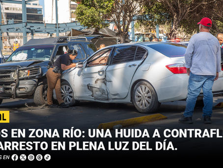 Caos en Zona RÃo: una huida a contraflujo y un arresto en plena luz del dÃa