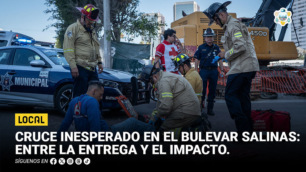 Cruce inesperado en el bulevar Salinas: entre la entrega y el impacto
