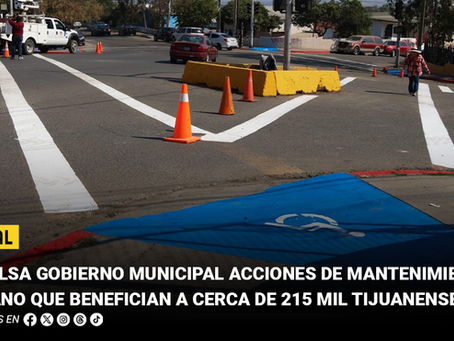 Impulsa Gobierno Municipal acciones de mantenimiento urbano que benefician a cerca de 215 mil tijuanensesv