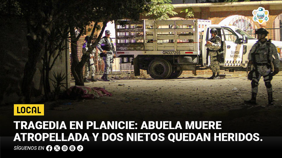 Tragedia en Planicie: abuela muere atropellada y dos nietos quedan heridos