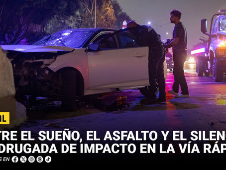 Entre el sueño, el asfalto y el silencio: madrugada de impacto en la Vía Rápida Poniente